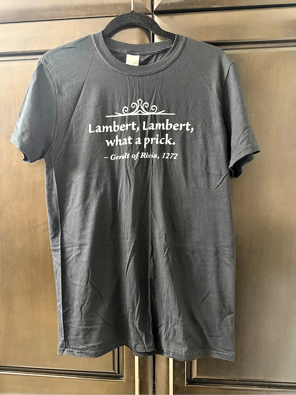 The Witcher Gildan Softstyle Ring Spun T-Shirt Graphic Tee Black Medium